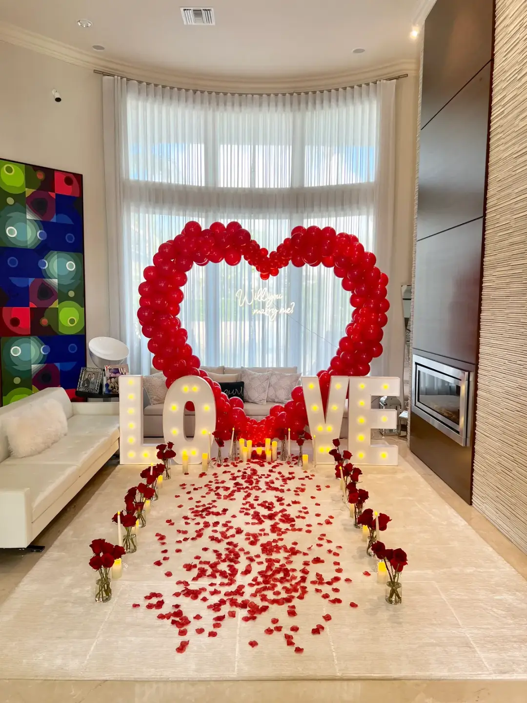 Anniversary balloon decorations in Miami — photo 2