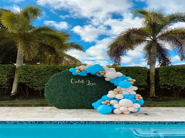 Baby Shower balloon decorations in Miami — photo 19