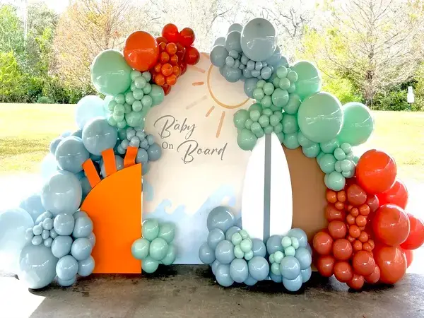 Baby Shower balloon decorations in Miami — photo 9